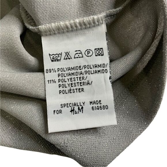 HENNES for H&M Basic Silver Sparkle Sleeveless Tank Top US Sz S - Picture 7 of 8